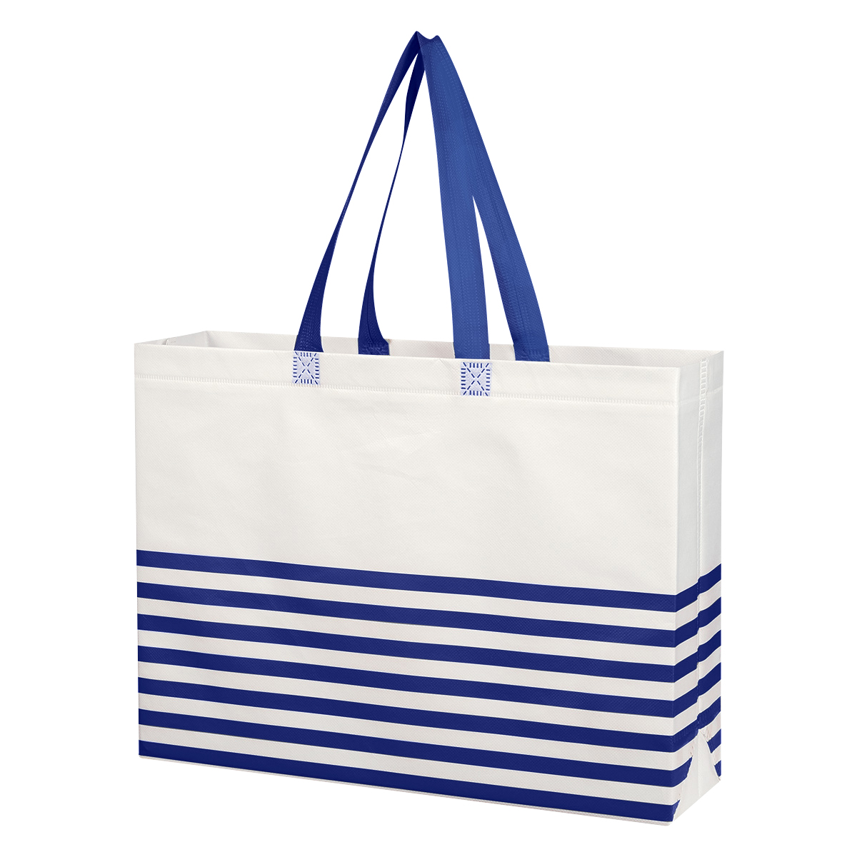Picture of Non-woven Horizontal Stripe Tote Bag