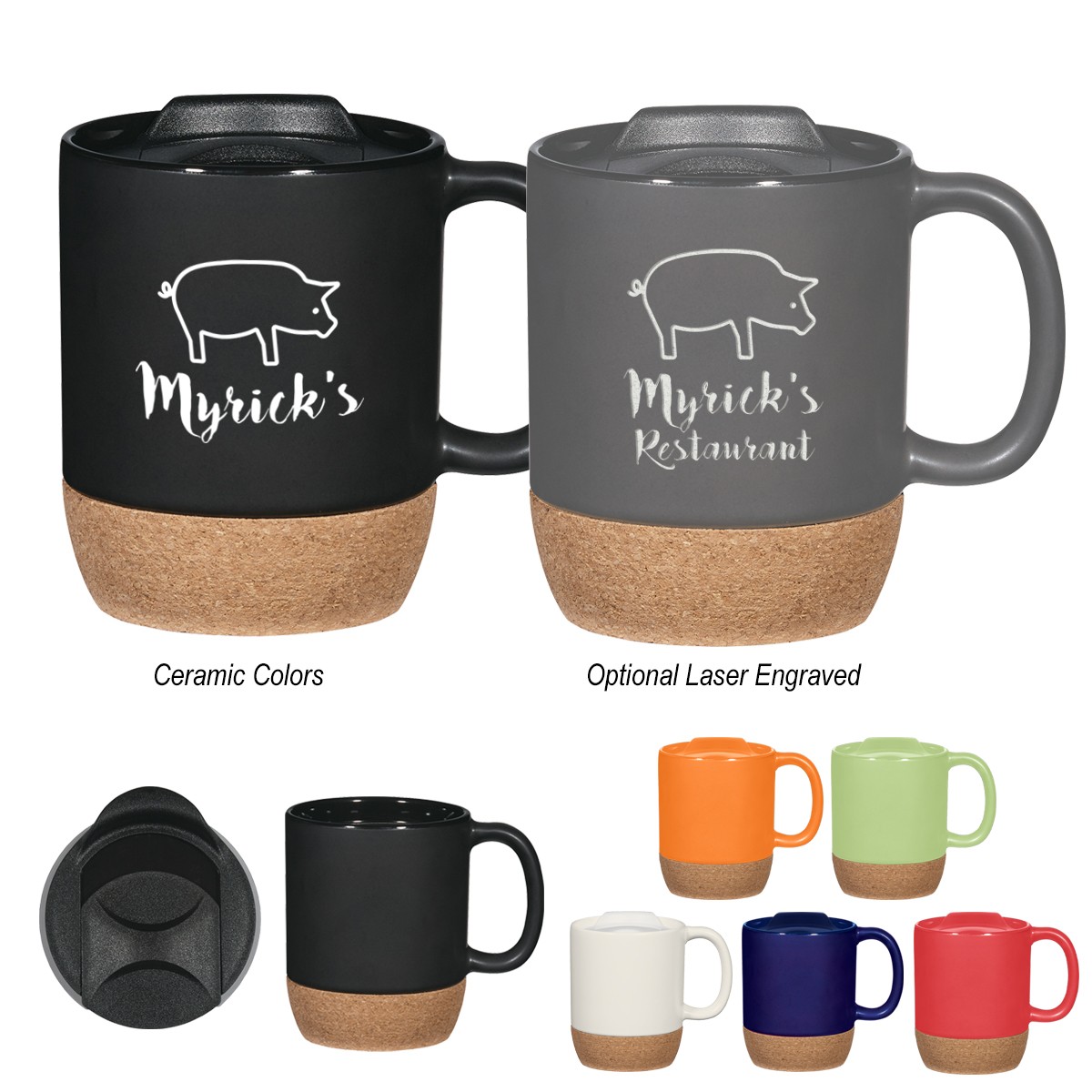 Picture of 14 Oz. Cork Base Ceramic Mug