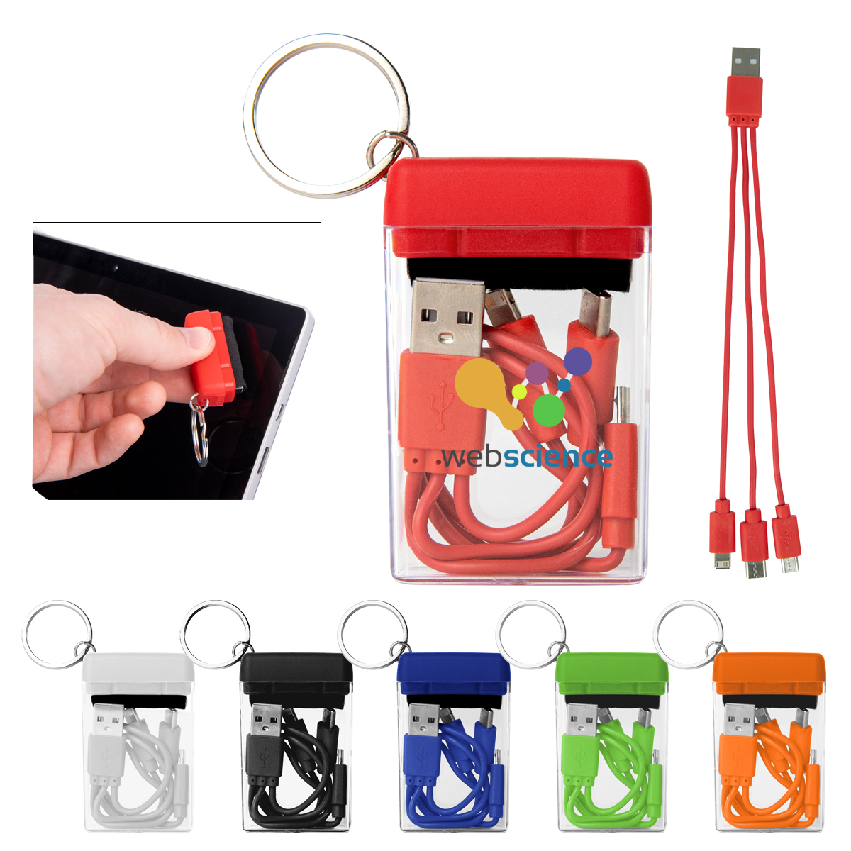 Picture of 4-in-1 Charging Cable & Screen Cleaner Set