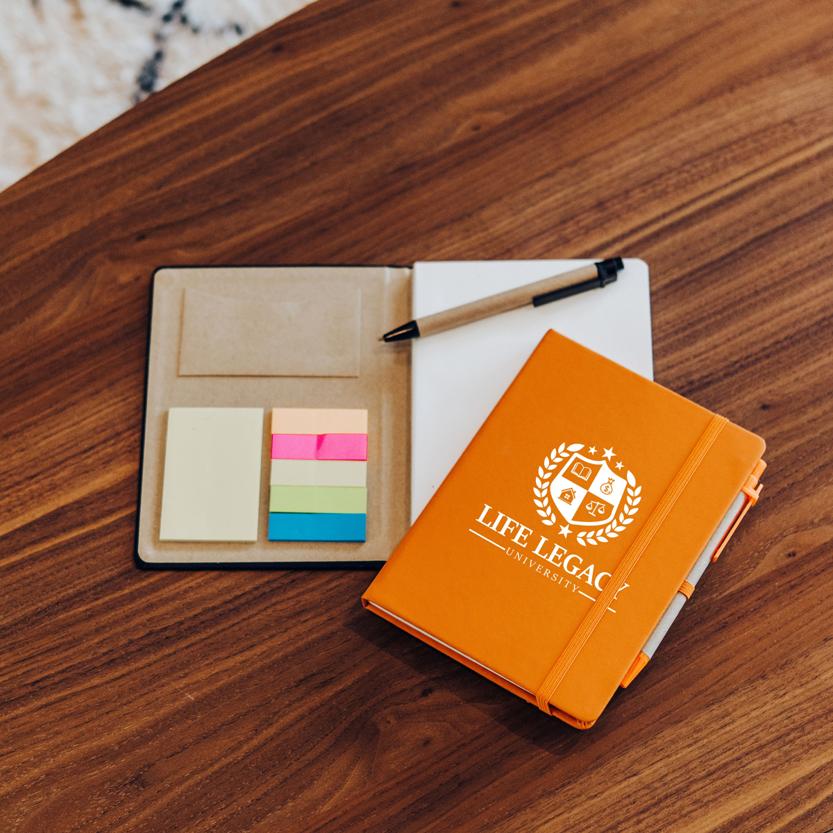 Picture of Journal Notebook With Sticky Notes & Flags
