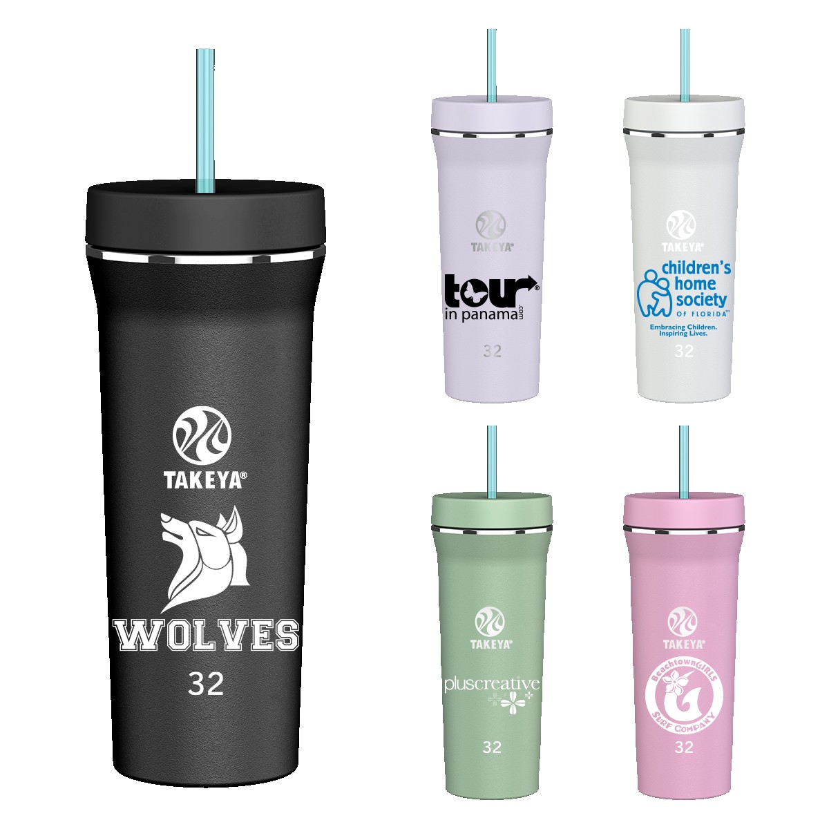 Picture of Takeya® 32 oz. Straw Tumbler