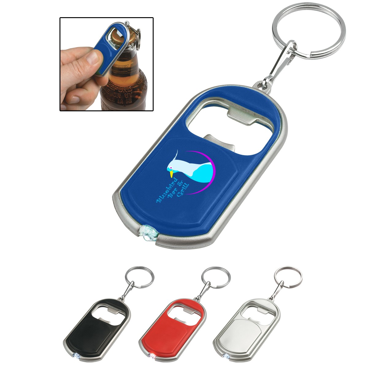 Picture of Bottle Opener Key Chain With Led Light