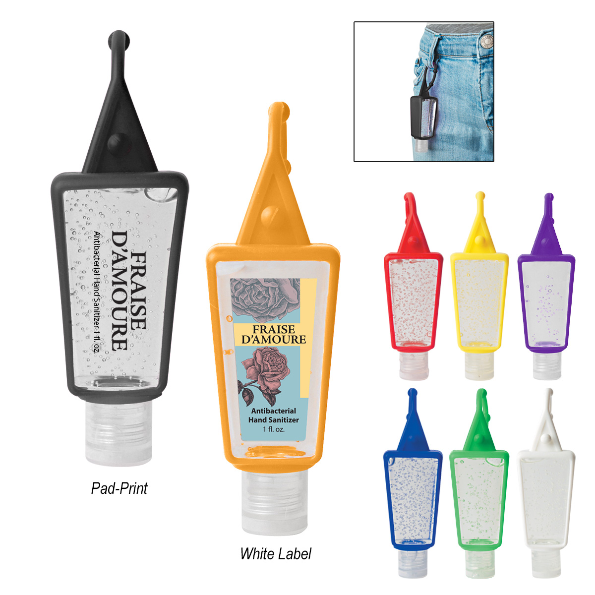 Picture of 1 Oz. Hand Sanitizer In Silicone Holder