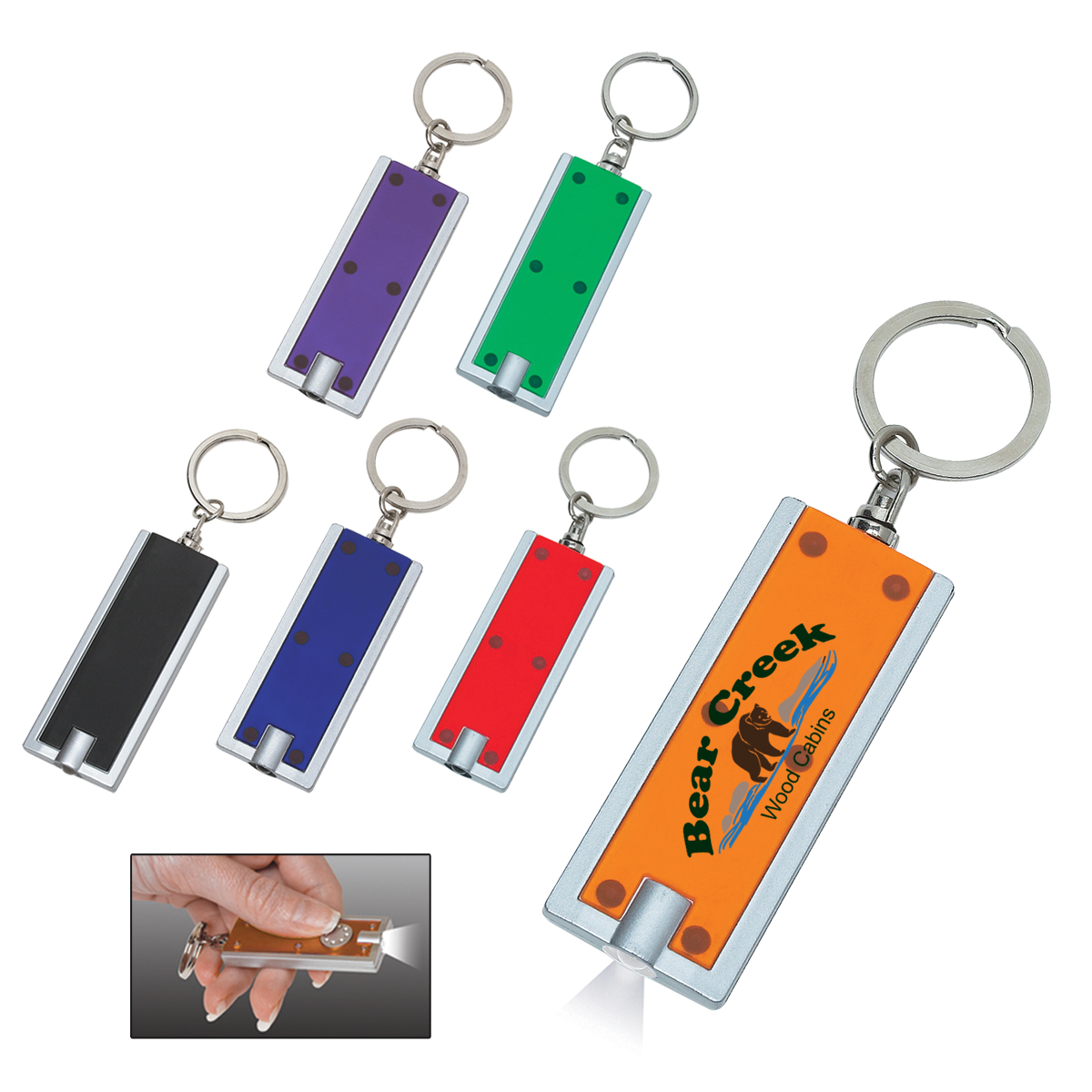 Picture of Rectangular Led Key Chain