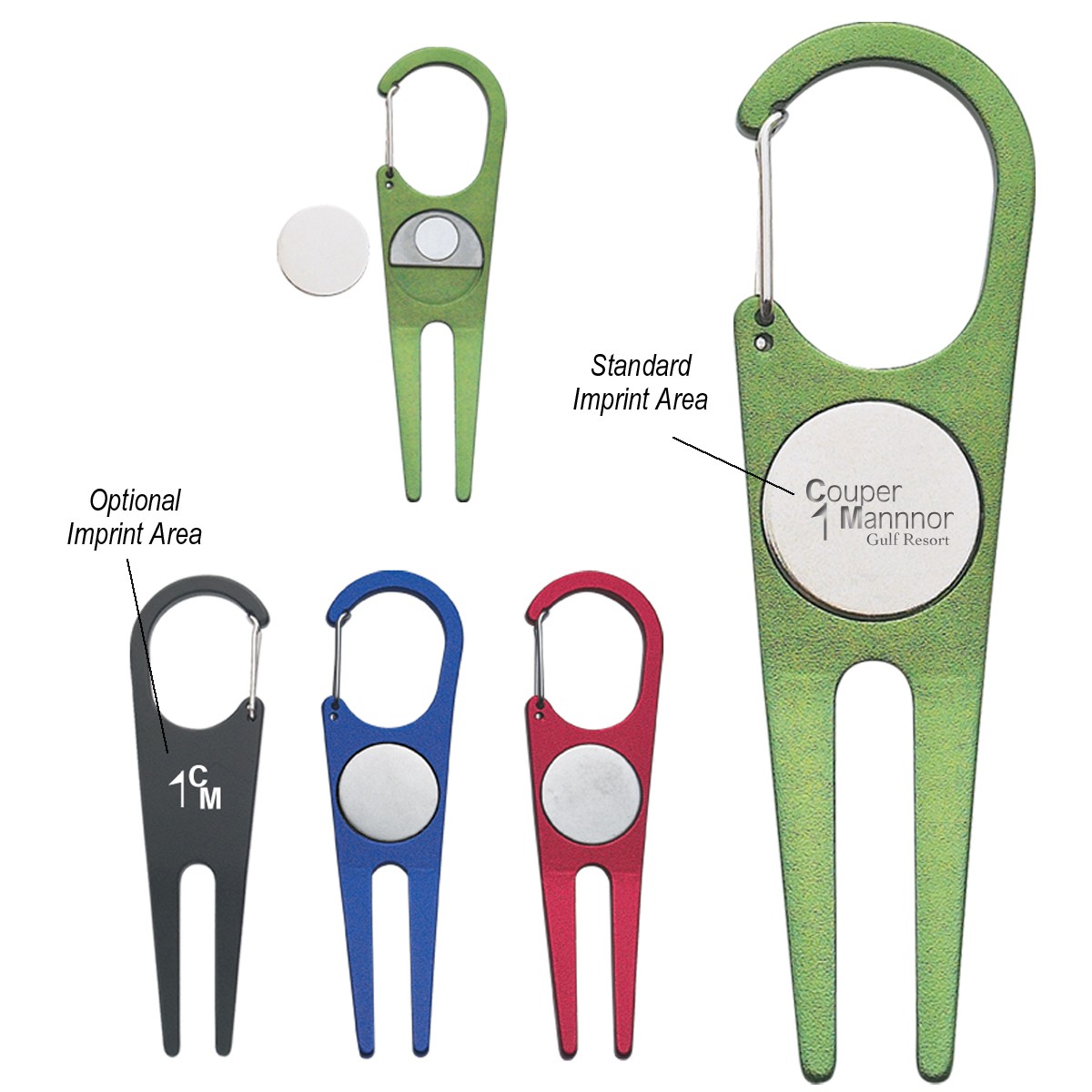 Picture of Aluminum Divot Tool With Ball Marker