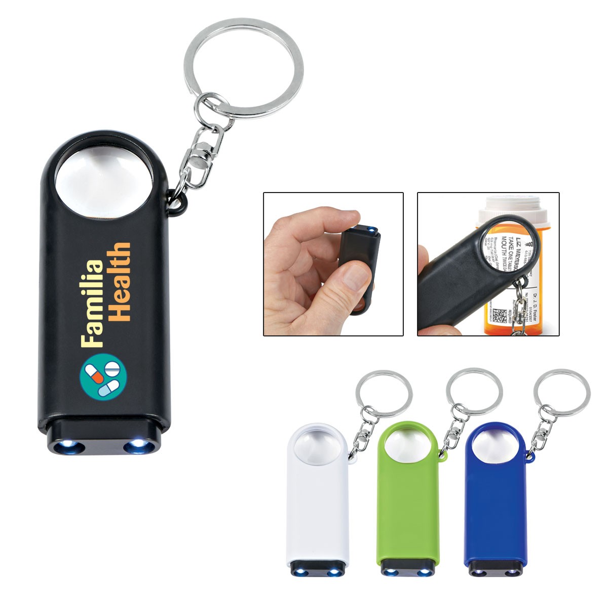 Picture of Magnifier And Led Light Key Chain