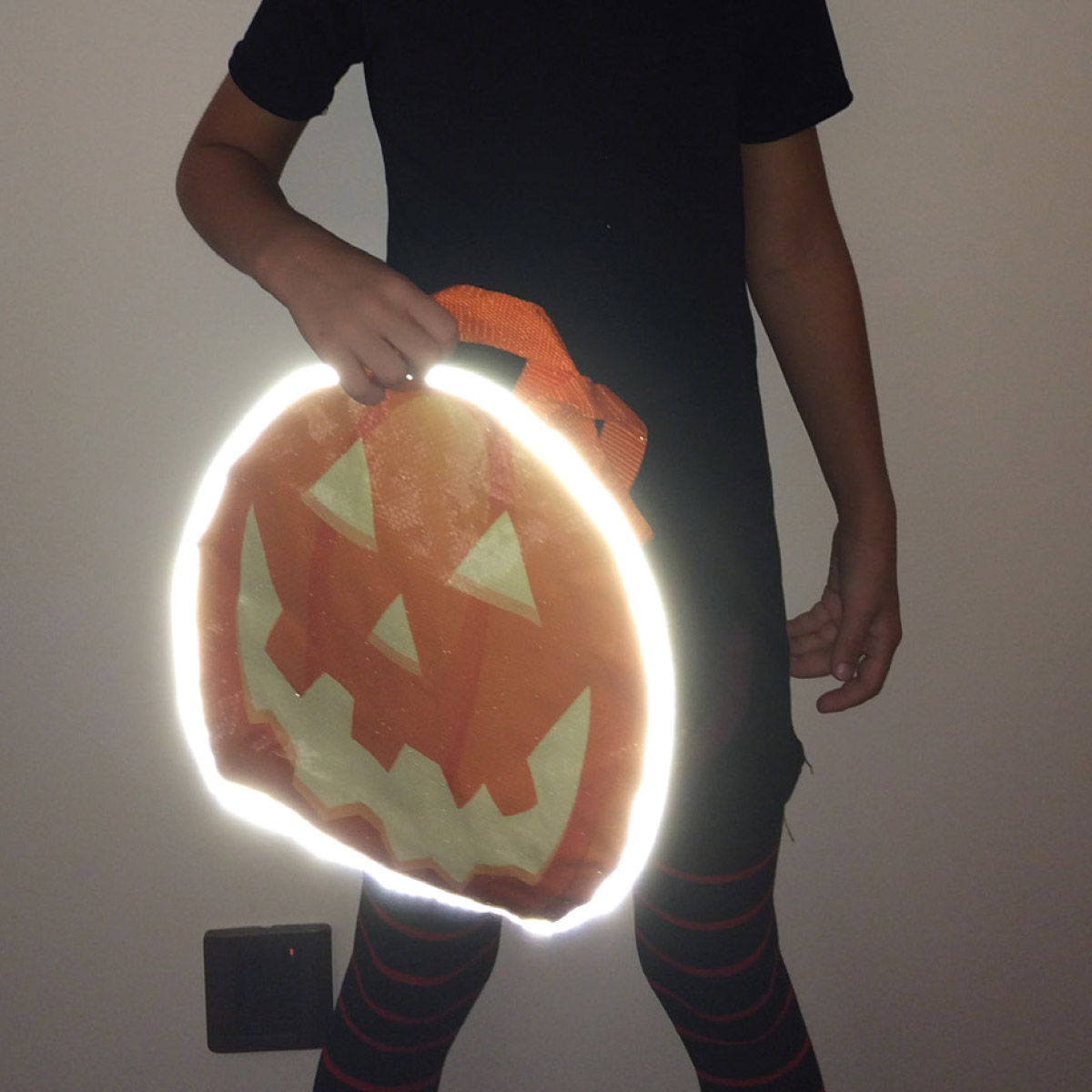 Picture of Reflective Halloween Pumpkin Tote Bag