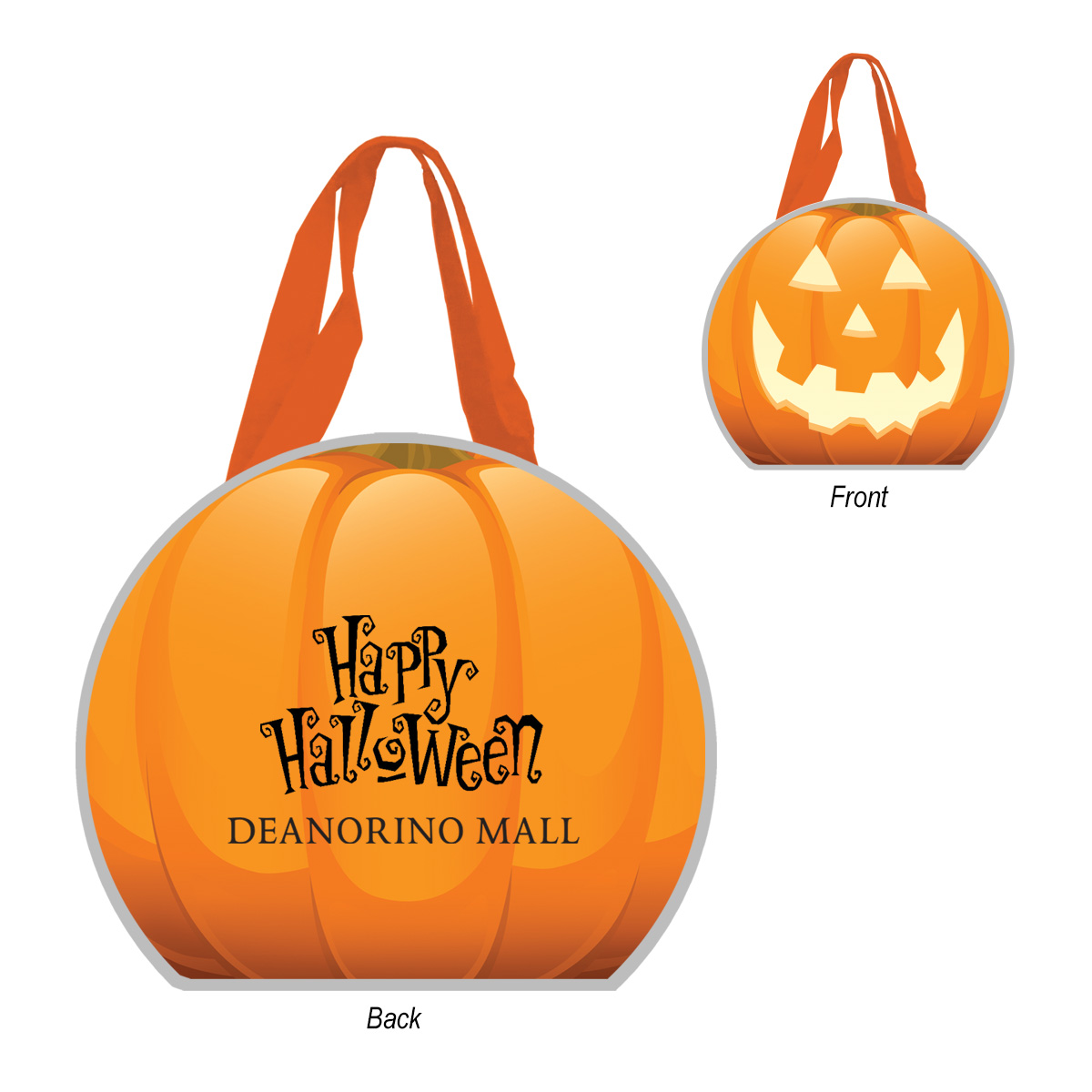 Picture of Reflective Halloween Pumpkin Tote Bag