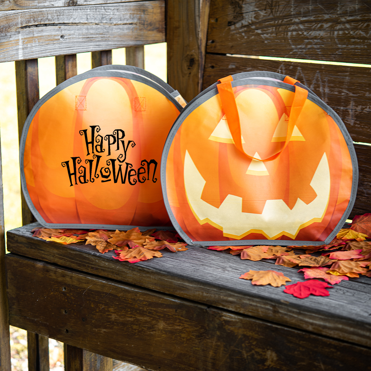 Picture of Reflective Halloween Pumpkin Tote Bag