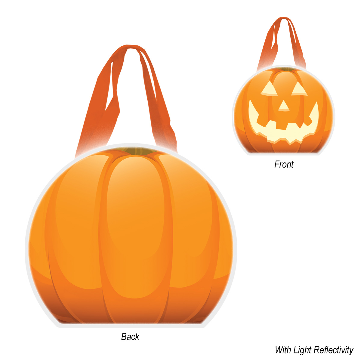 Picture of Reflective Halloween Pumpkin Tote Bag