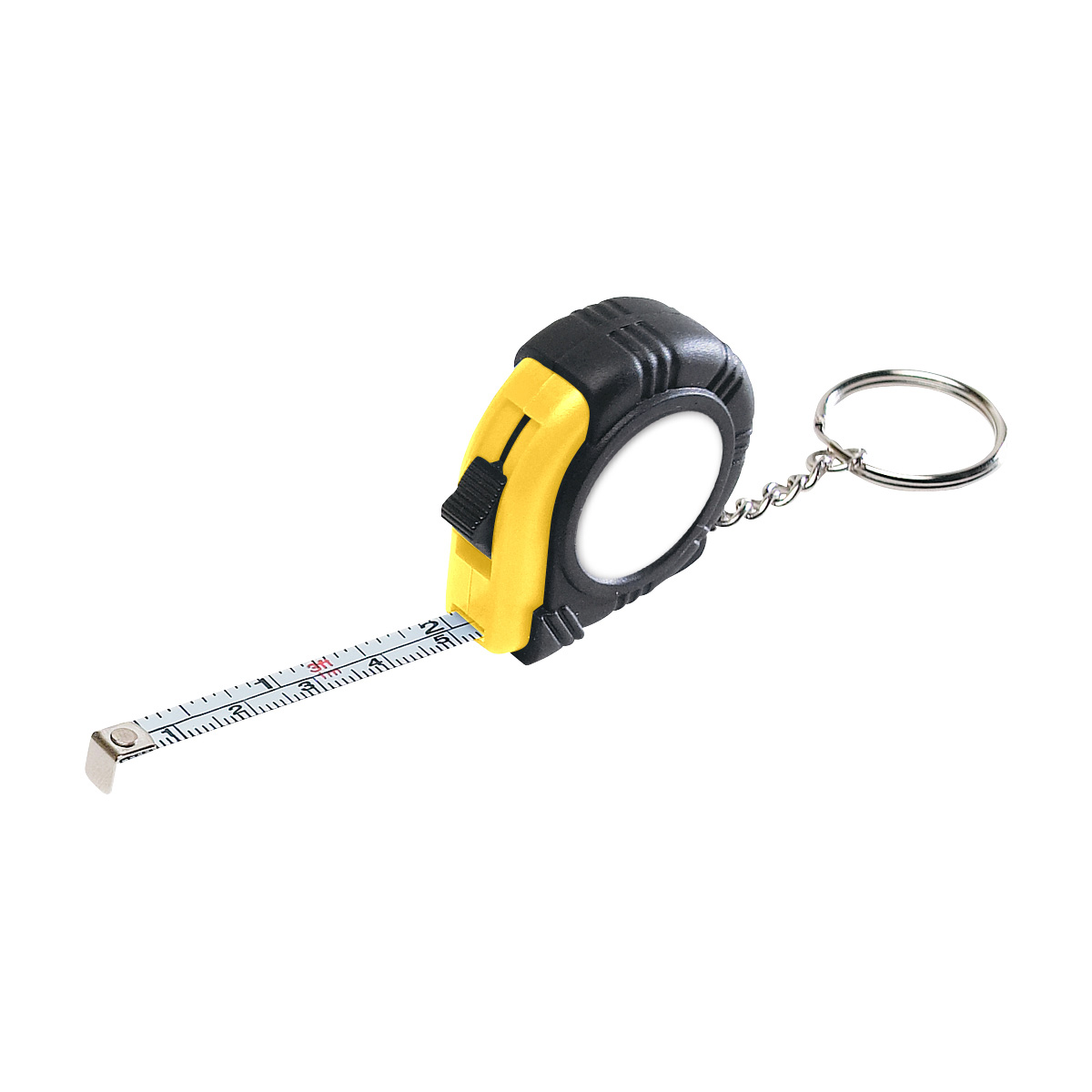 Picture of Rubber Tape Measure Key Tag With Laminated Label
