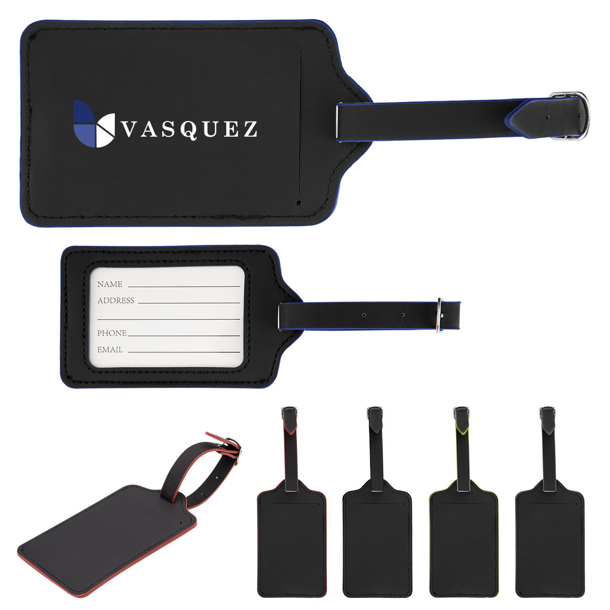 Picture of Recycled Leatherette Luggage Tag