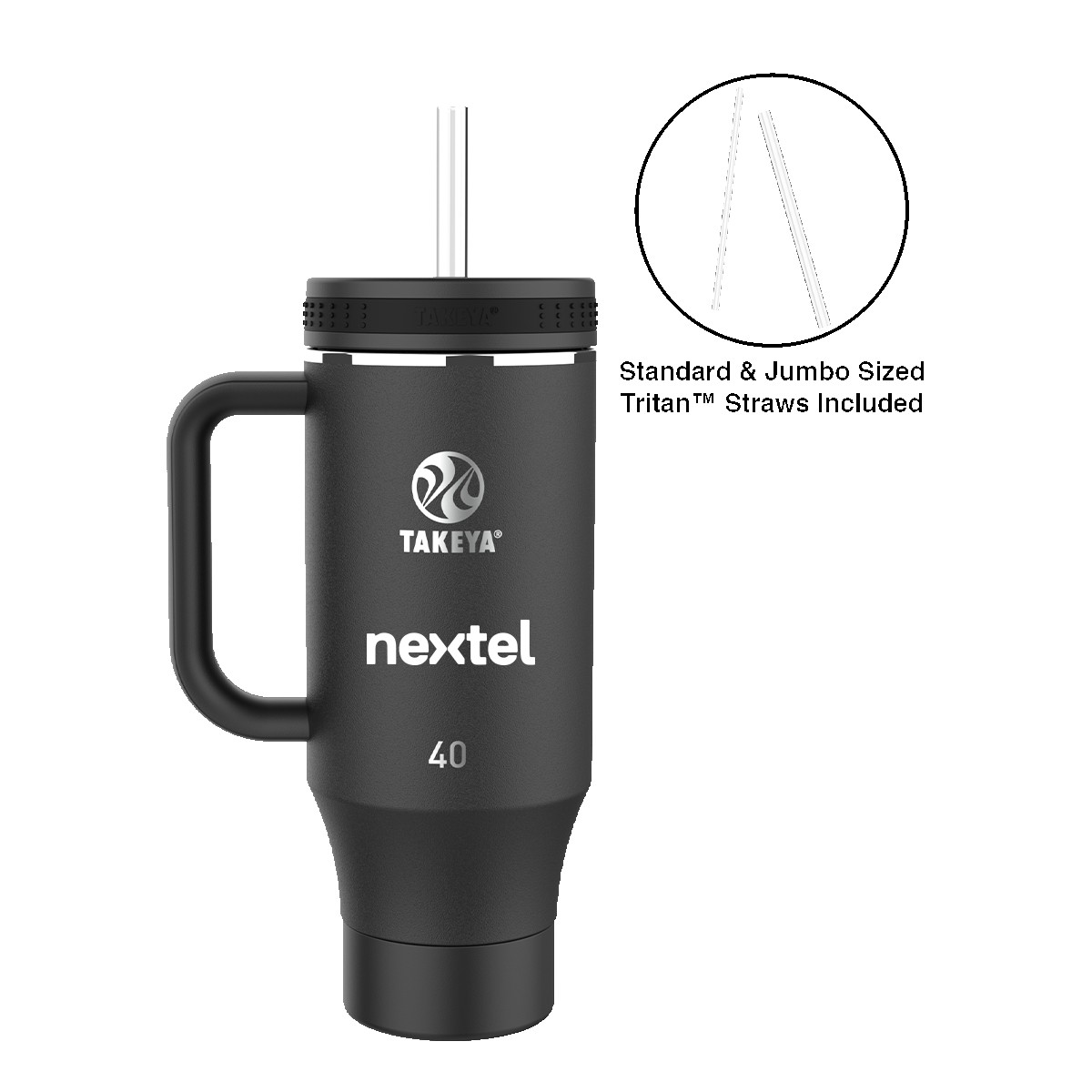 Picture of Takeya® 40 oz. Straw Tumbler with Handle