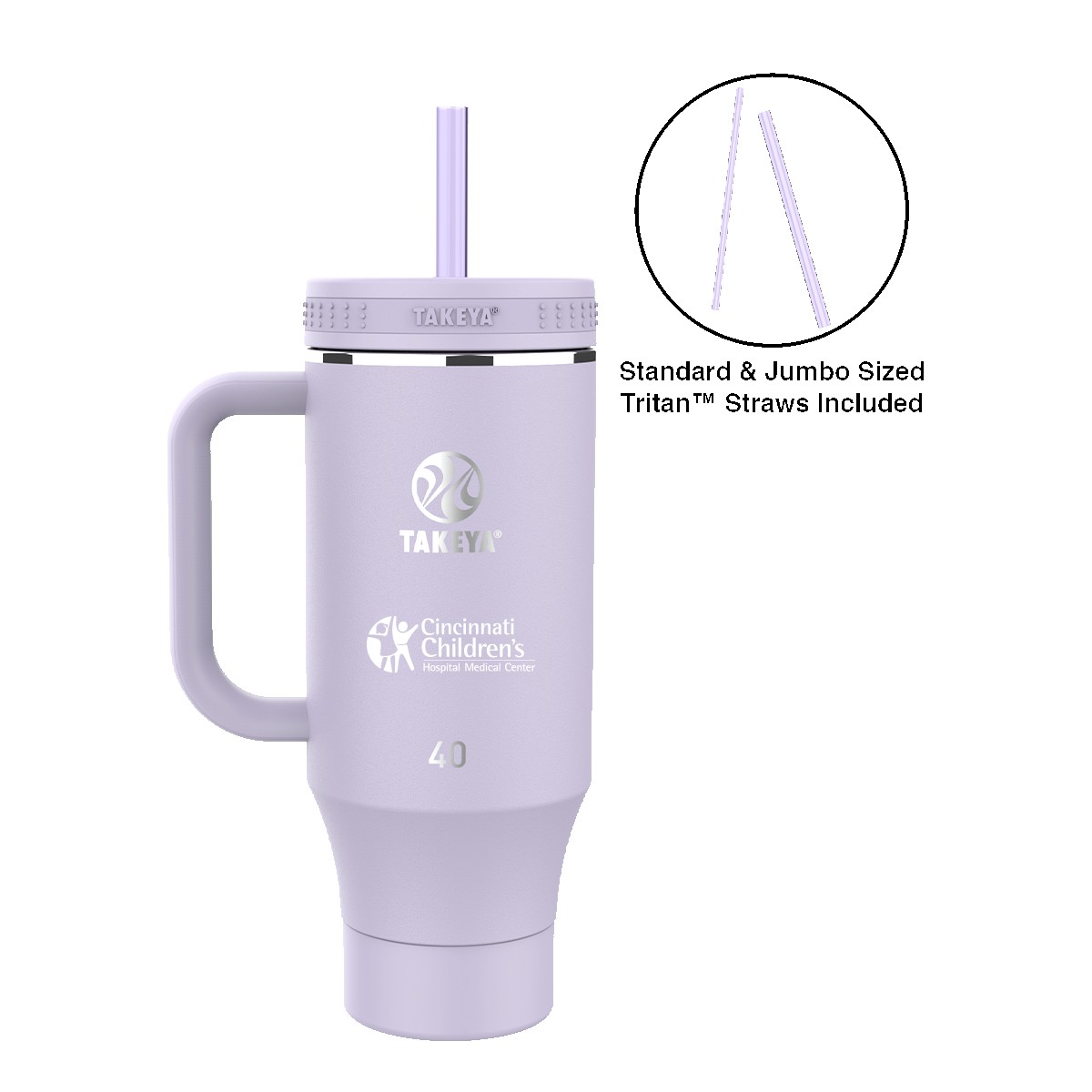 Picture of Takeya® 40 oz. Straw Tumbler with Handle
