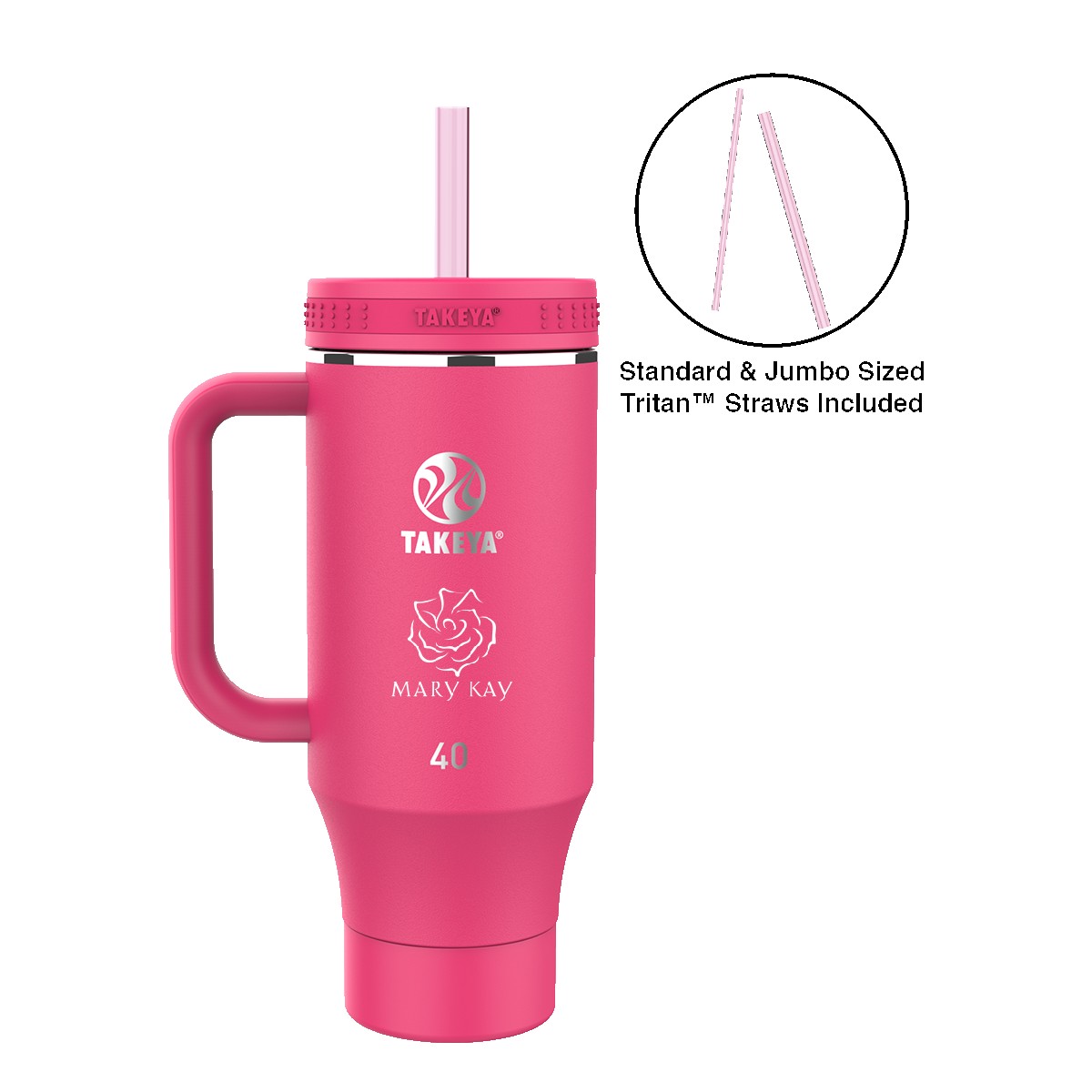 Picture of Takeya® 40 oz. Straw Tumbler with Handle
