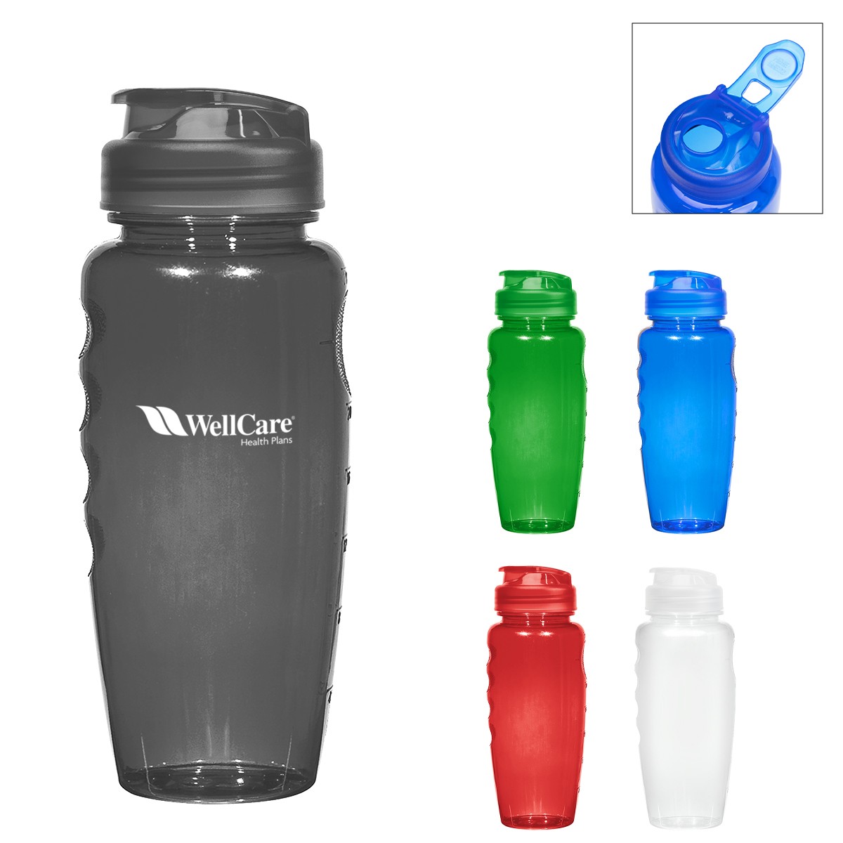 Picture of 30 Oz. Poly-clear™ Gripper Bottle