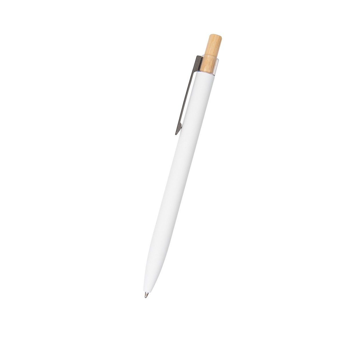 Picture of Recycled Aluminum Pen With Bamboo Plunger