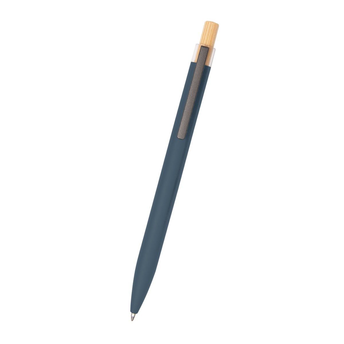 Picture of Recycled Aluminum Pen With Bamboo Plunger