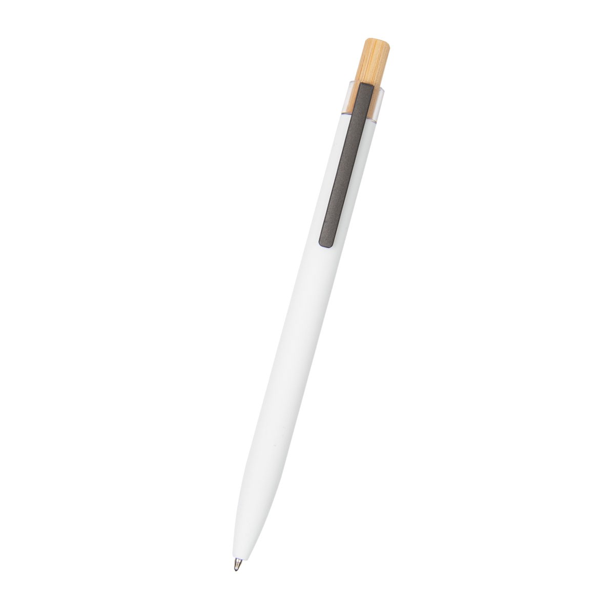 Picture of Recycled Aluminum Pen With Bamboo Plunger
