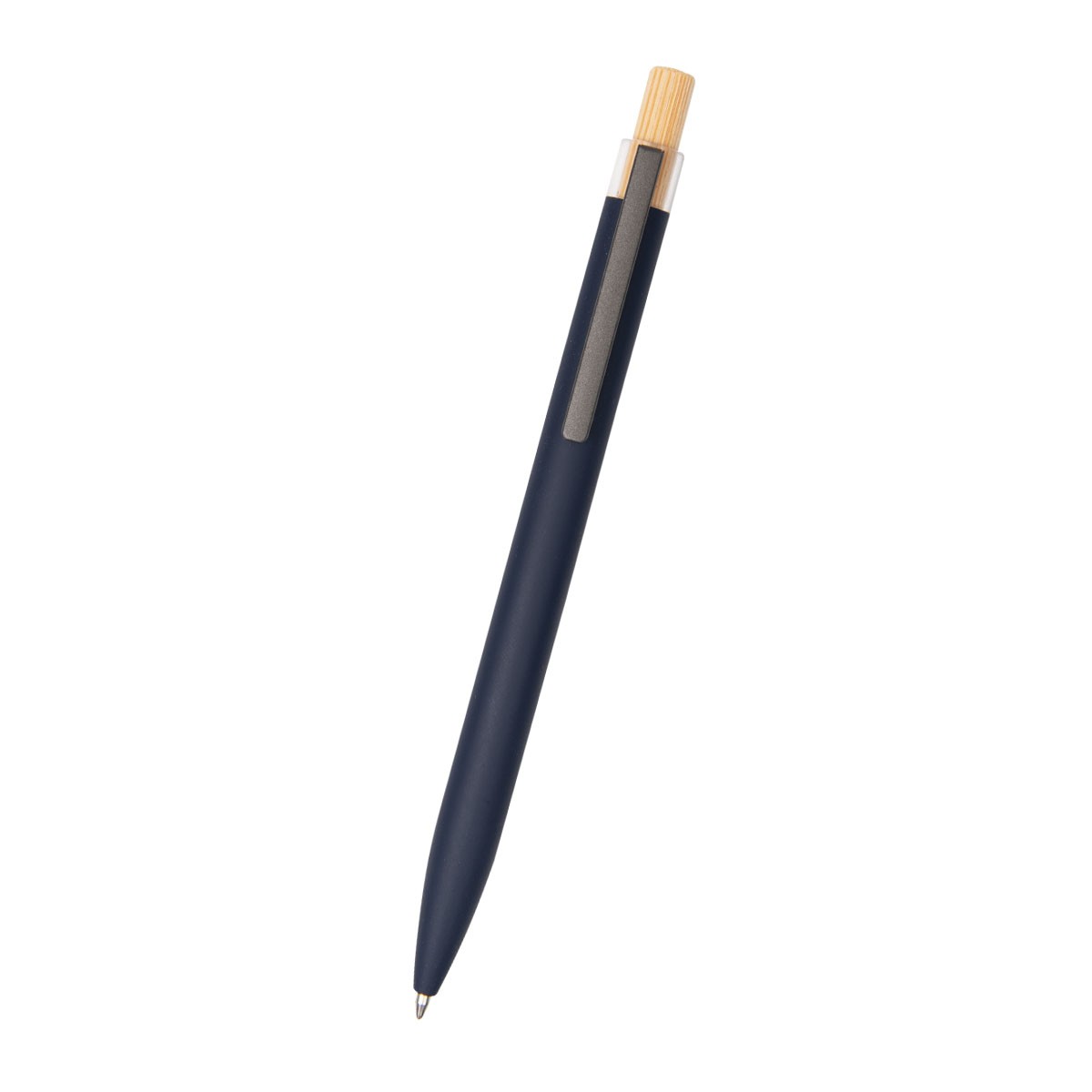 Picture of Recycled Aluminum Pen With Bamboo Plunger