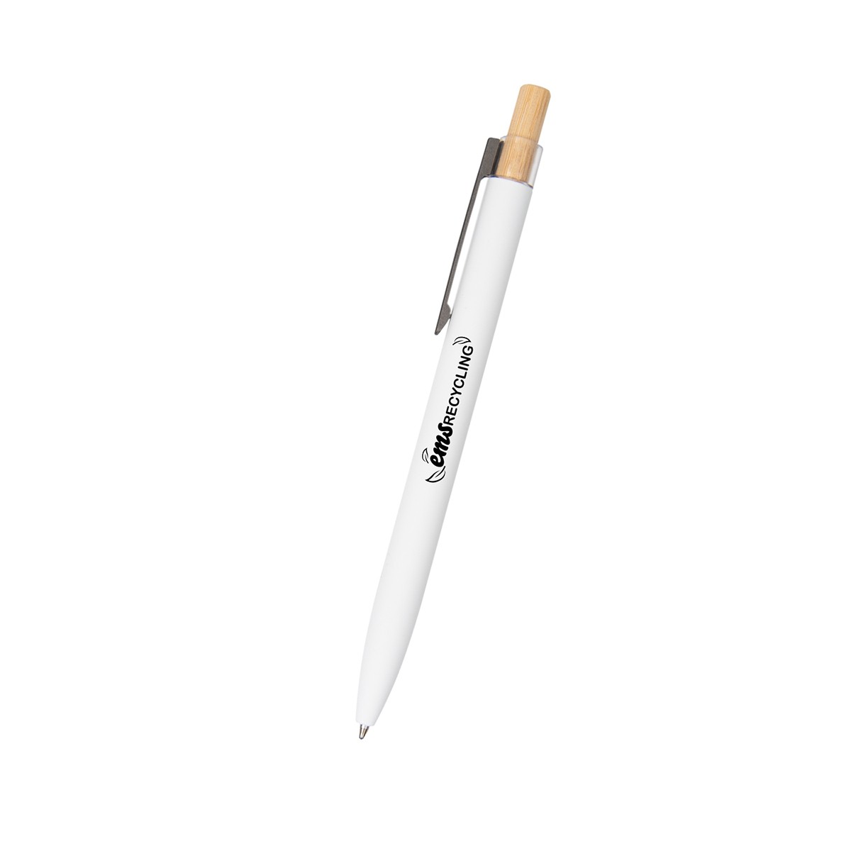 Picture of Recycled Aluminum Pen With Bamboo Plunger