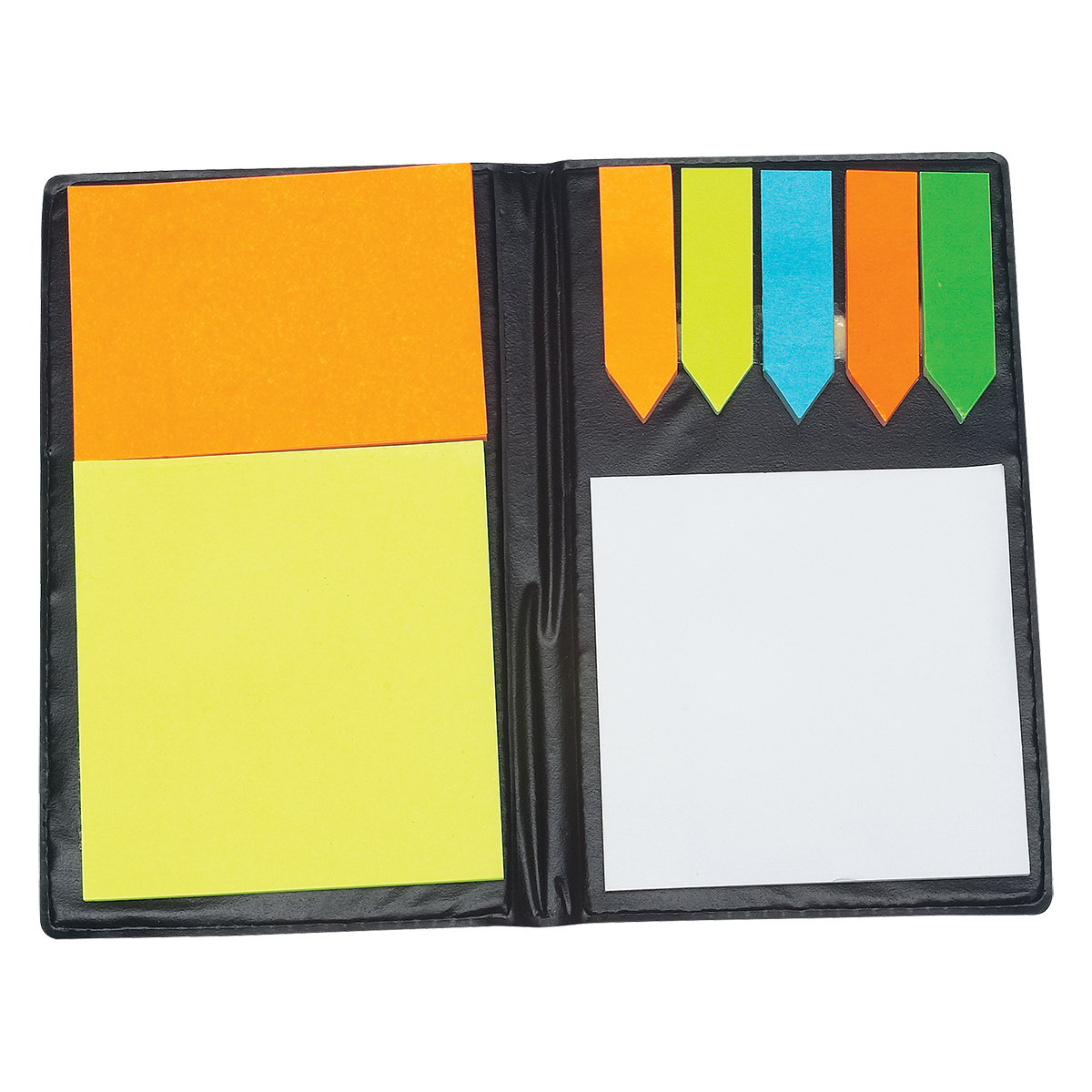 Picture of Leather Look Padfolio With Sticky Notes & Flags