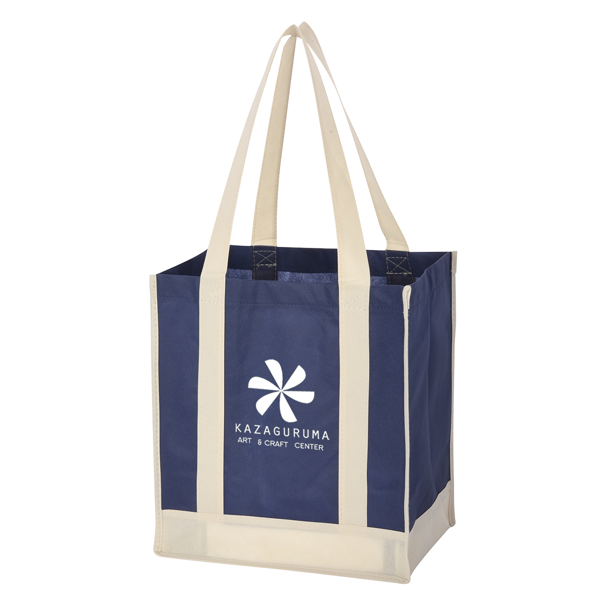 Picture of Non-woven Two-tone Shopper Tote Bag