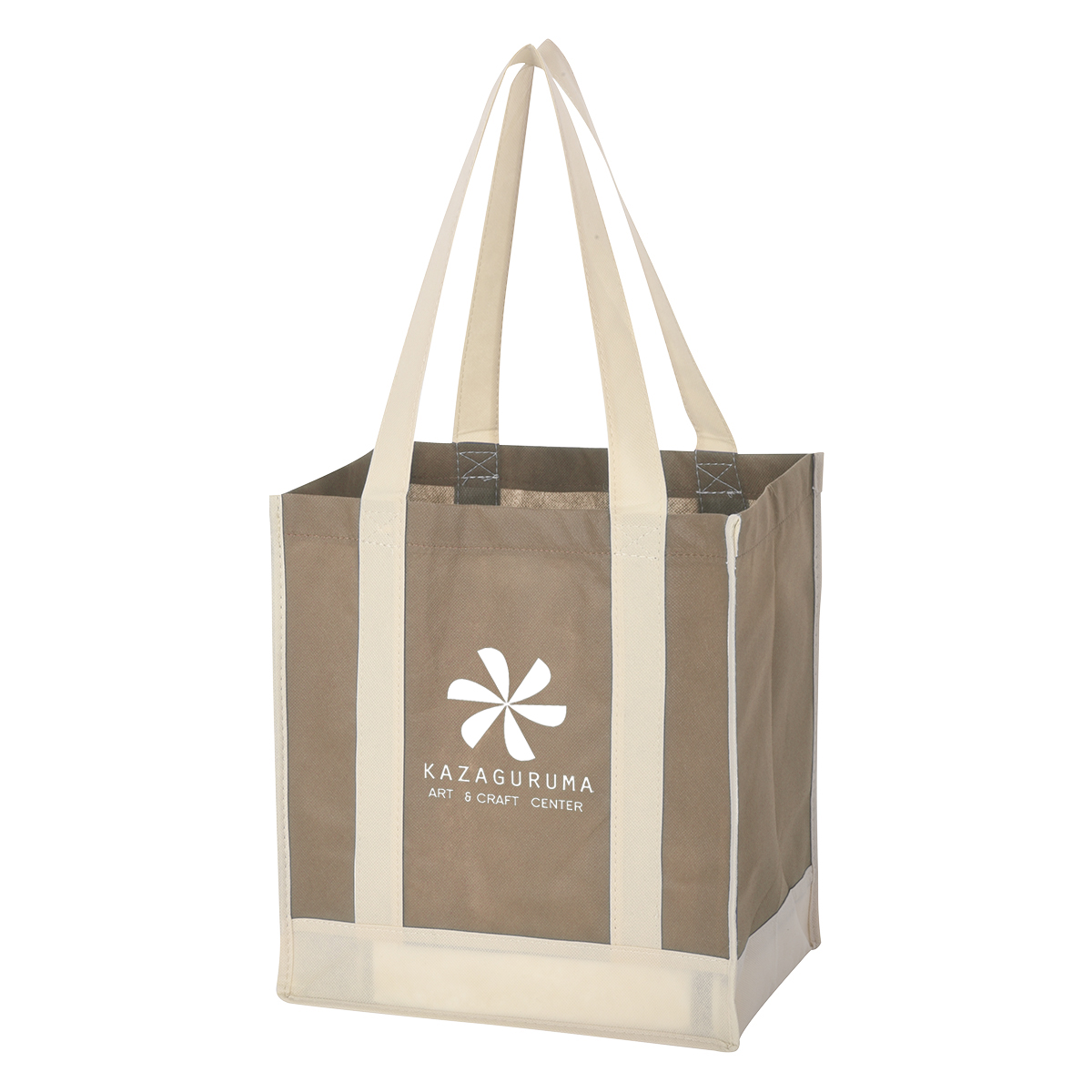 Picture of Non-woven Two-tone Shopper Tote Bag