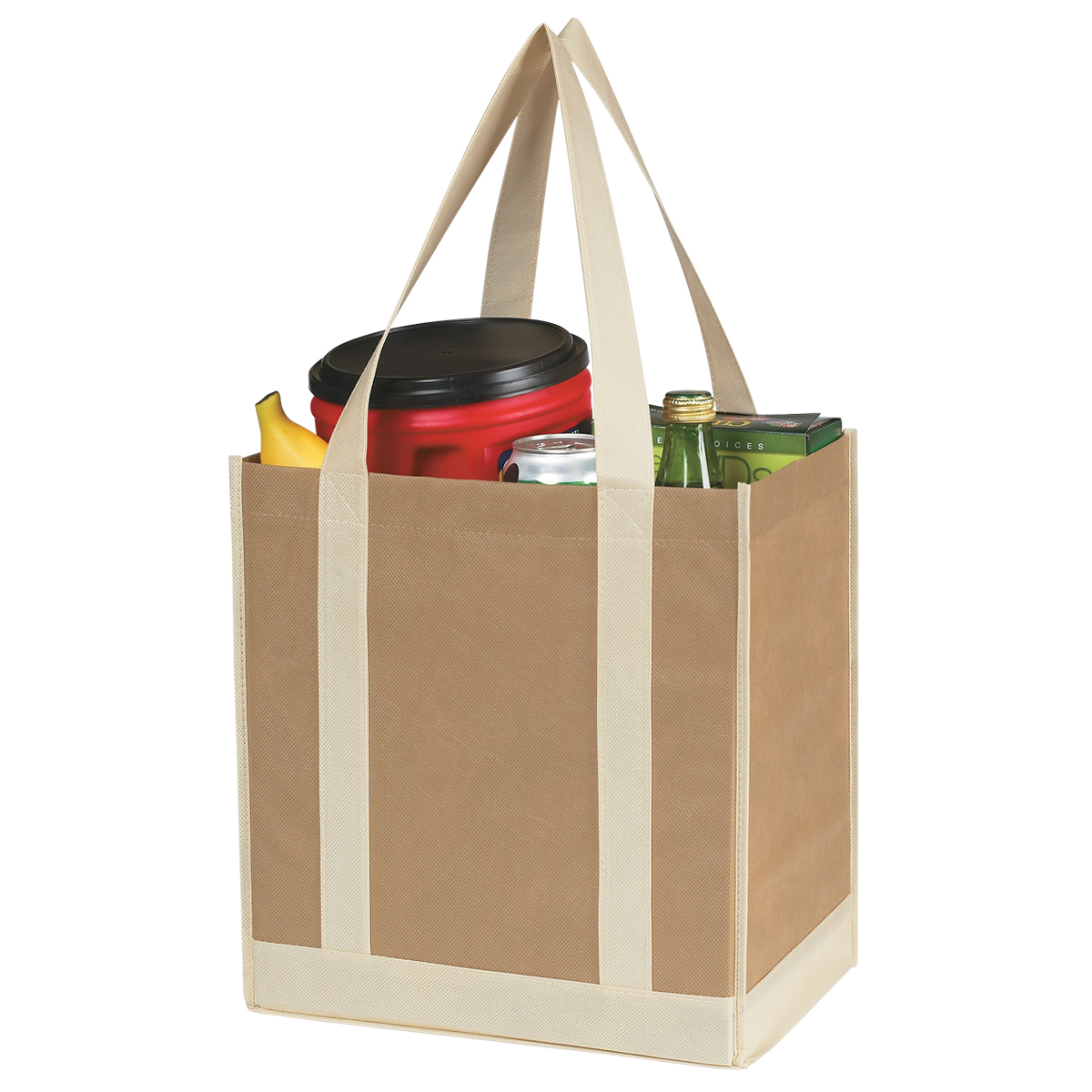 Picture of Non-woven Two-tone Shopper Tote Bag