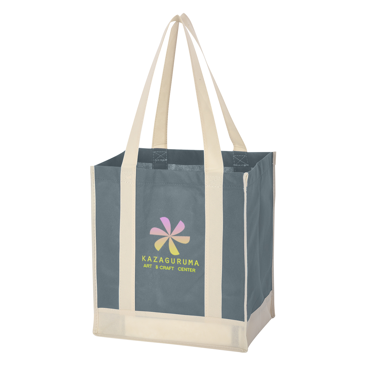 Picture of Non-woven Two-tone Shopper Tote Bag