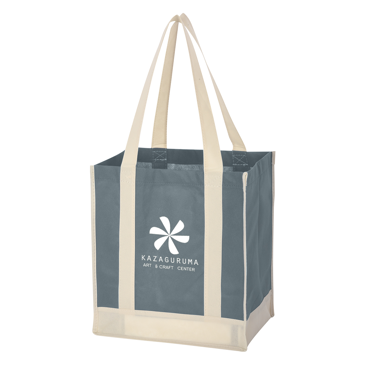 Picture of Non-woven Two-tone Shopper Tote Bag