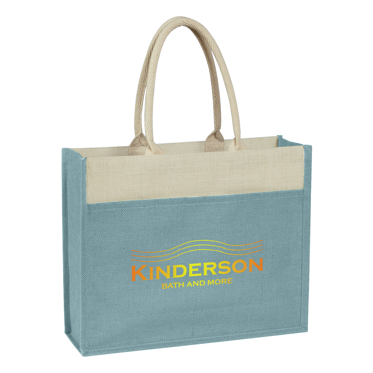 Picture of Jute Tote Bag With Front Pocket