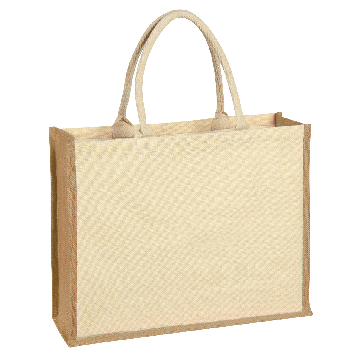 Picture of Jute Tote Bag With Front Pocket