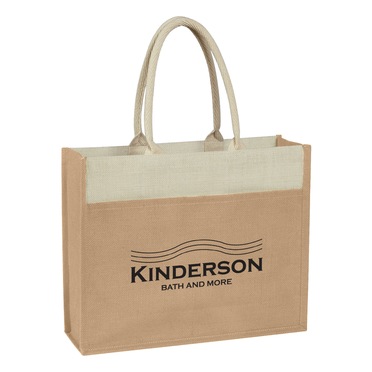 Picture of Jute Tote Bag With Front Pocket