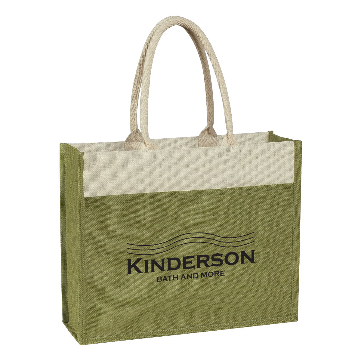 Picture of Jute Tote Bag With Front Pocket