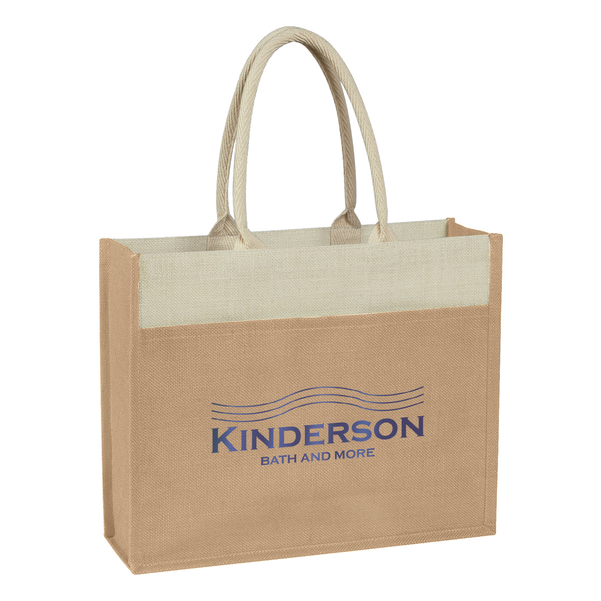 Picture of Jute Tote Bag With Front Pocket