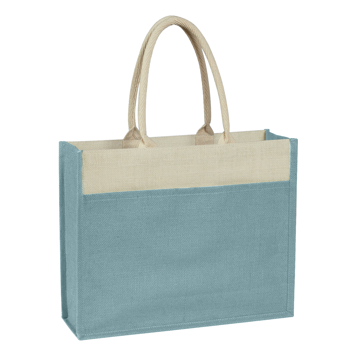 Picture of Jute Tote Bag With Front Pocket