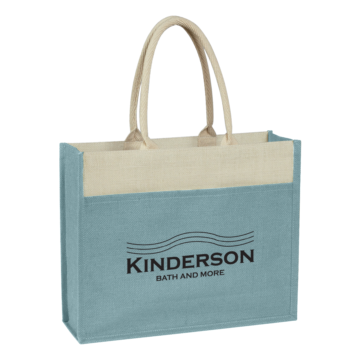 Picture of Jute Tote Bag With Front Pocket