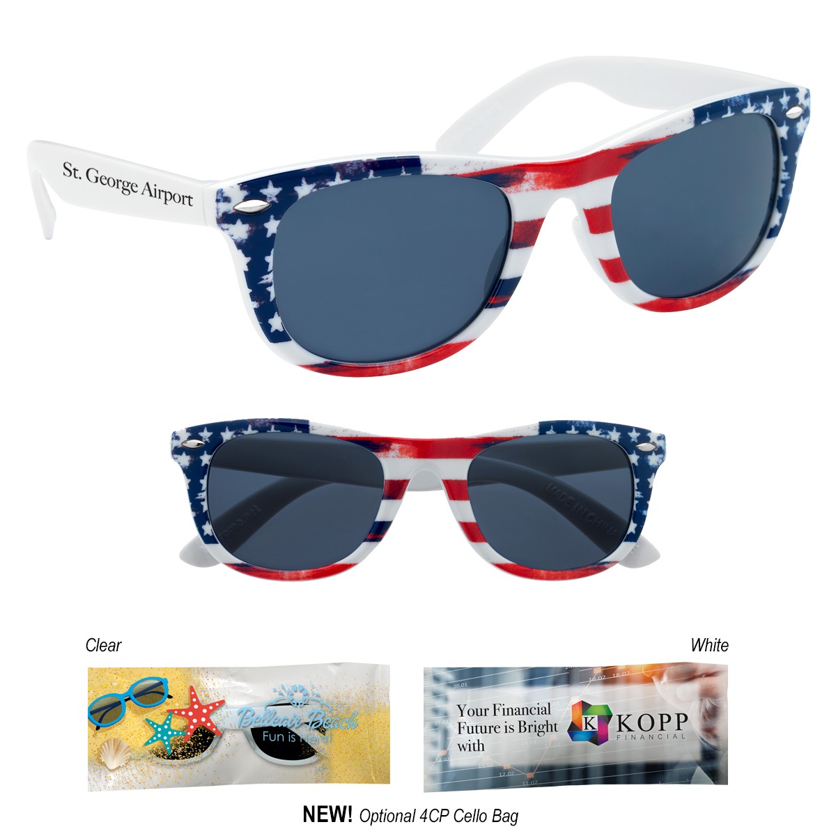 Picture of Patriotic Malibu Sunglasses