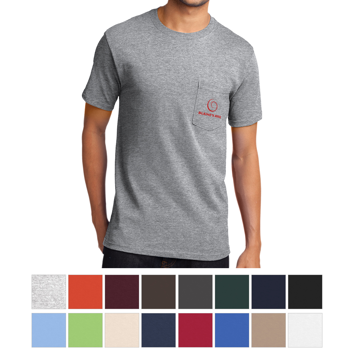 Picture of Port & Company® Tall Essential Pocket Tee