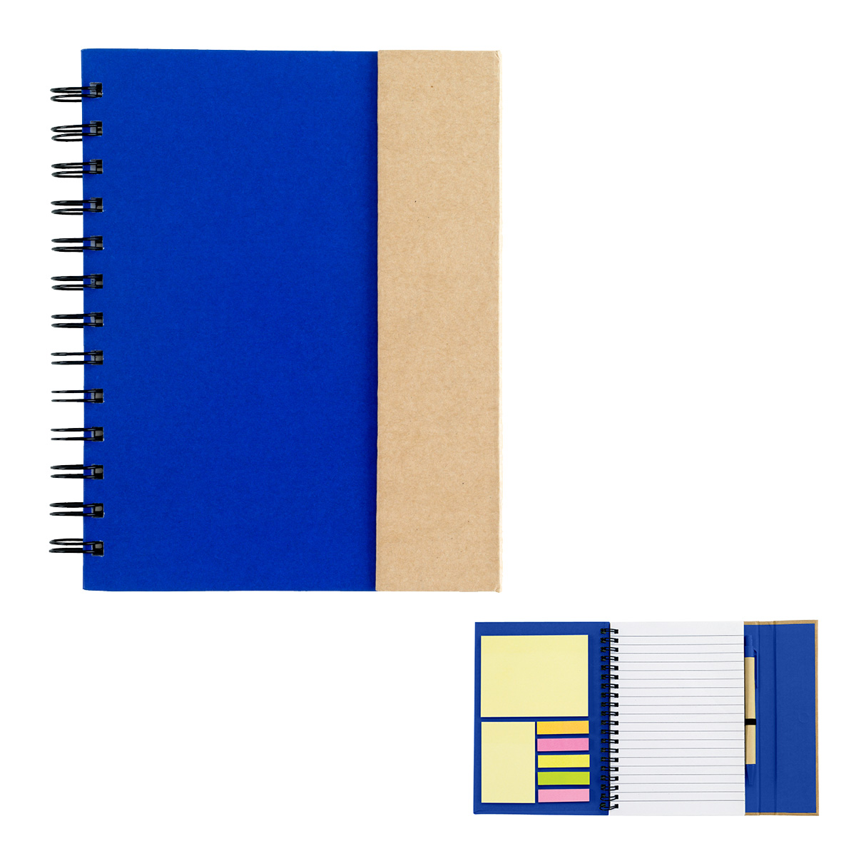 Picture of Spiral Notebook With Sticky Notes And Flags