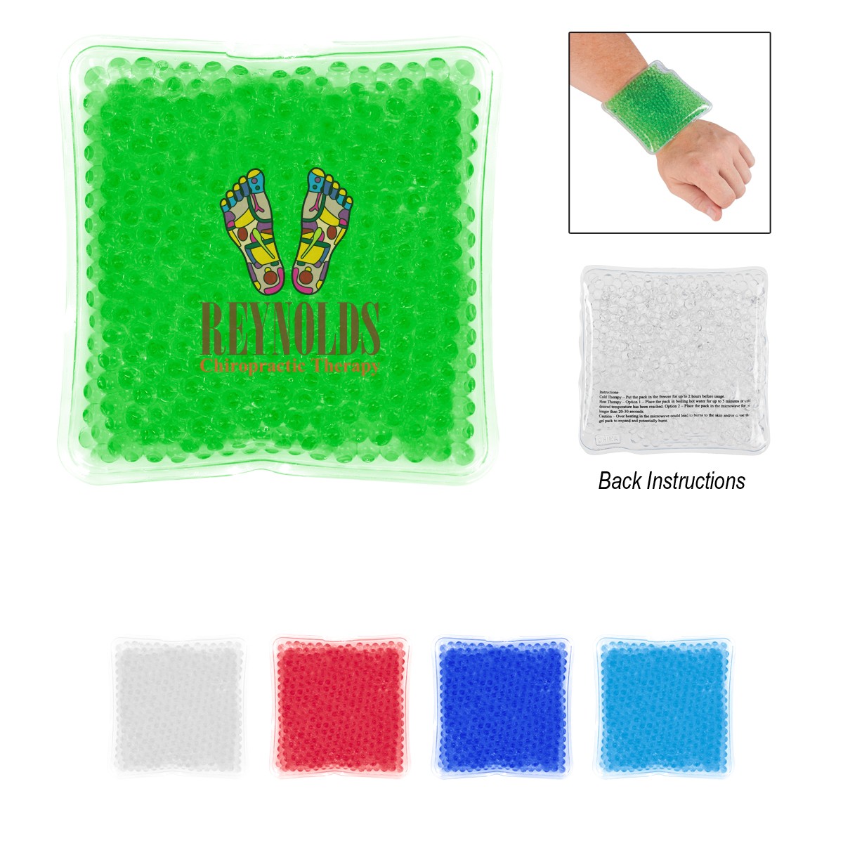 Picture of Square Gel Beads Hot/cold Pack