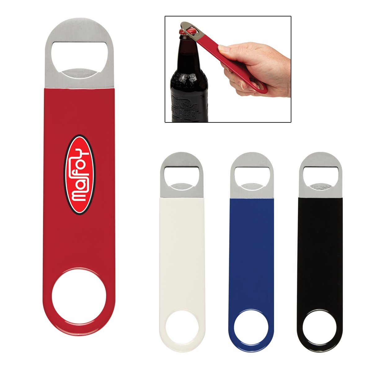 Picture of Large Vinyl Coated Stainless Steel Bottle Opener
