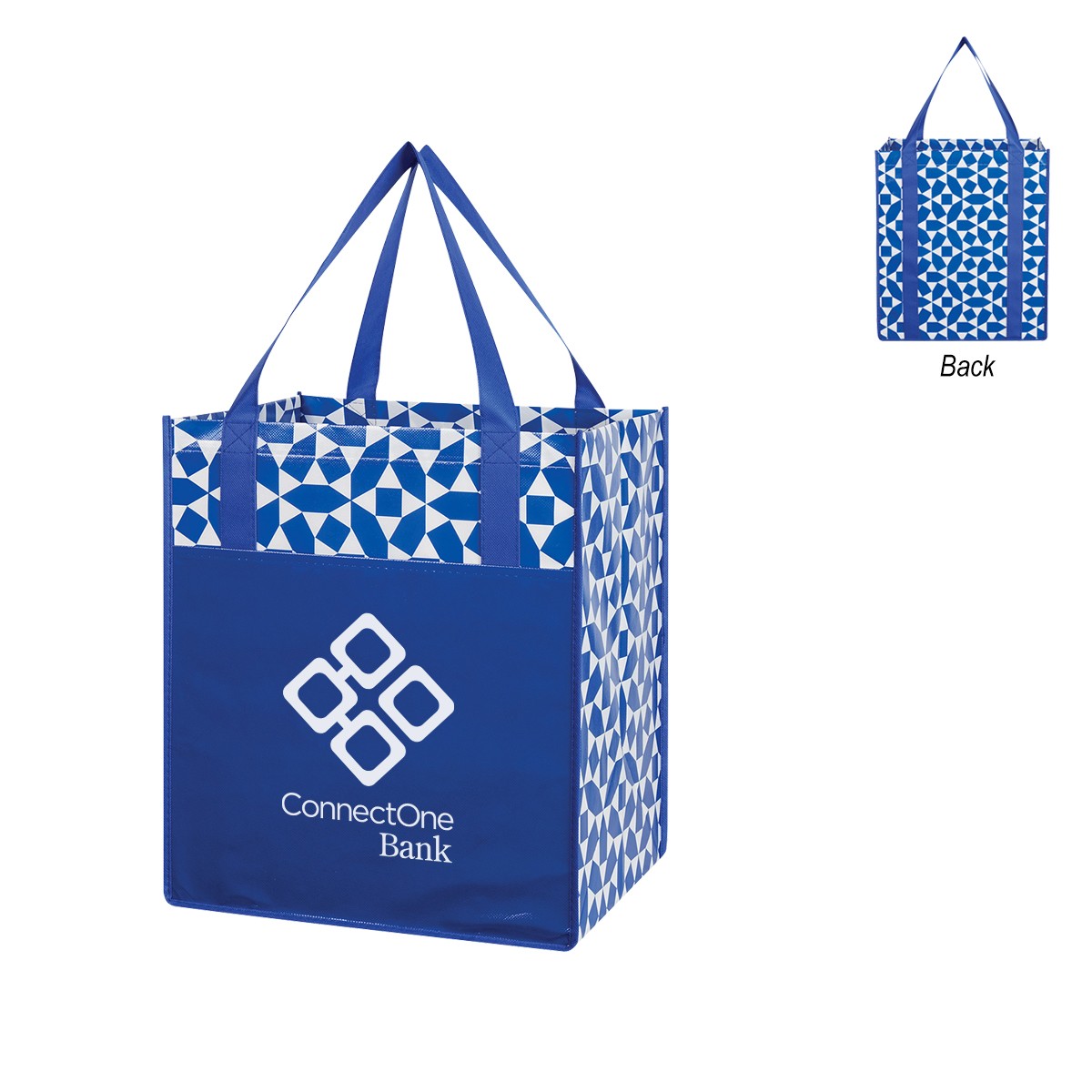 Picture of Non-woven Geometric Shopping Tote Bag