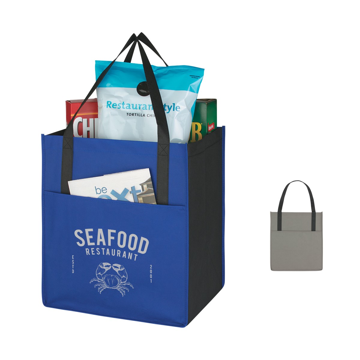 Picture of Non-woven Shopper's Pocket Recycled Tote Bag