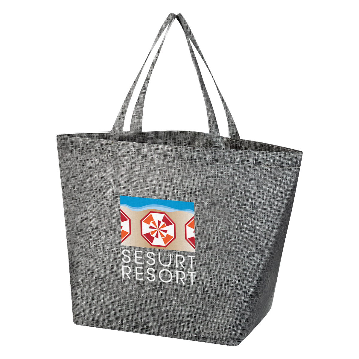 Picture of Crosshatch Non-woven Tote Bag