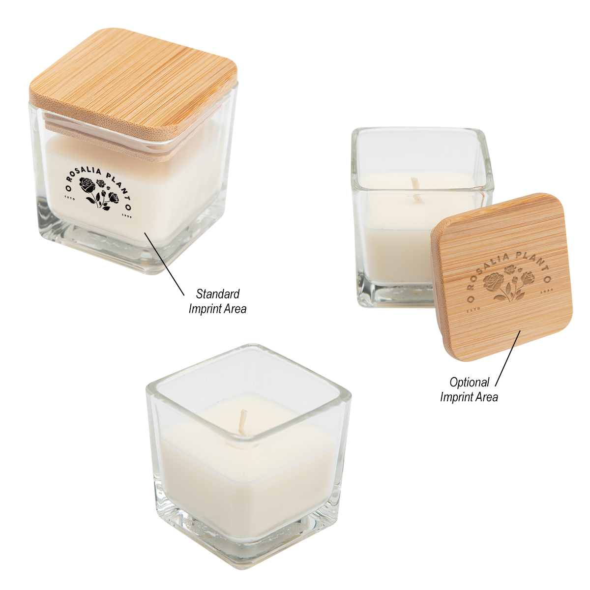 Picture of Mini Candle With Bamboo Lid