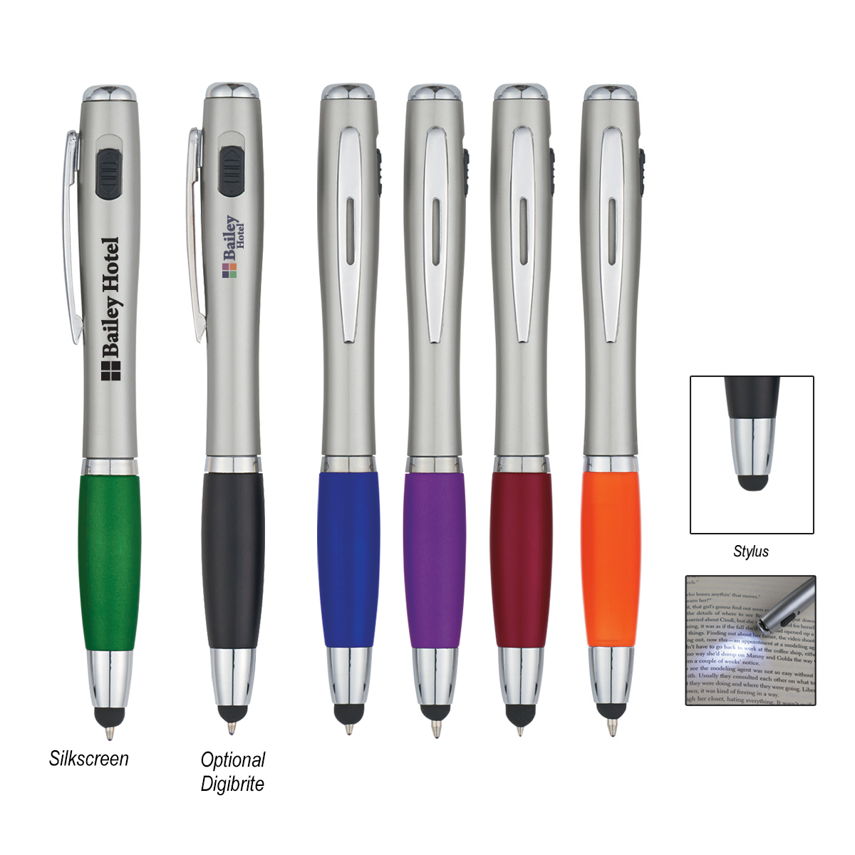 Picture of Trio Pen With Led Light And Stylus