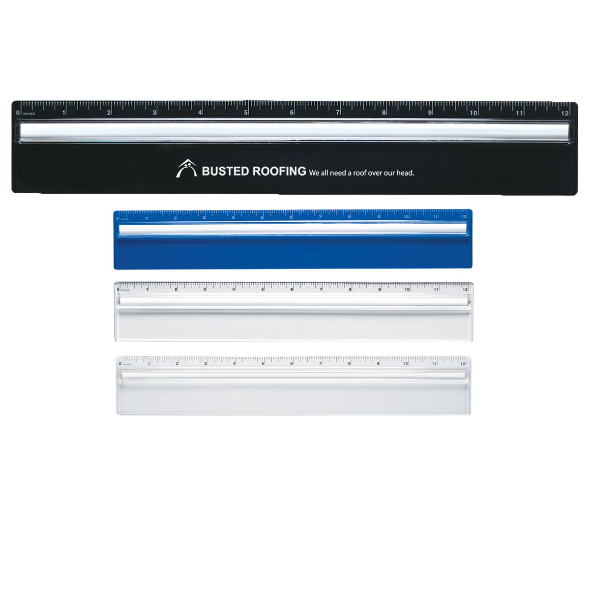 Picture of Plastic 12" Ruler With Magnifying Glass