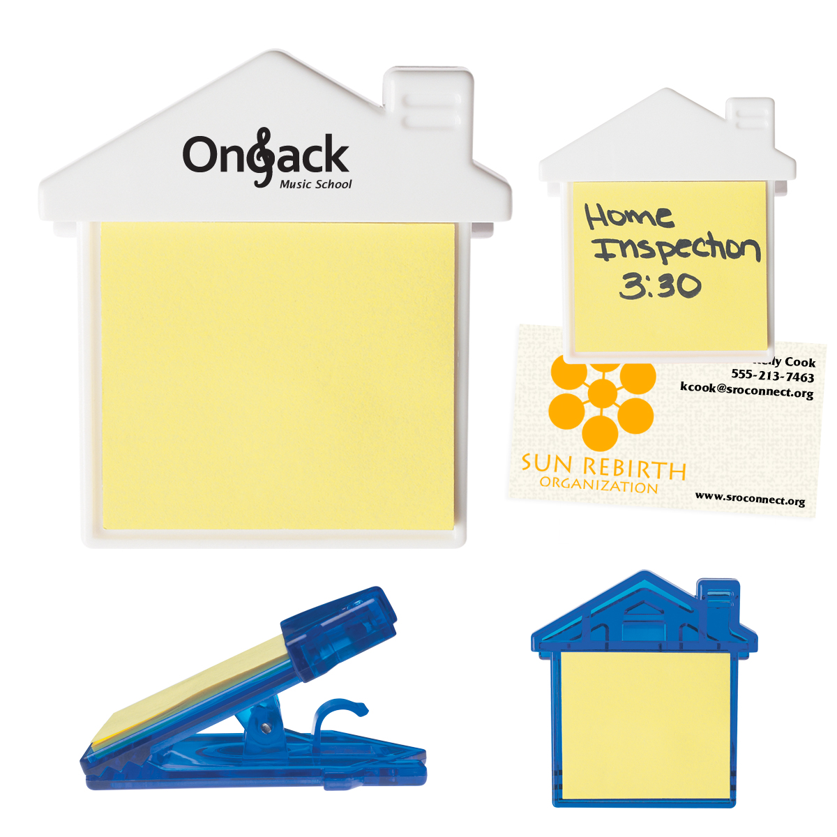 Picture of House Clip With Sticky Notes
